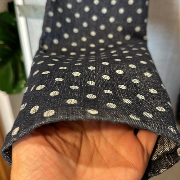 J Crew Toothpick polka dot indigo denim ankle jeans size 29 - Picture 6 of 13